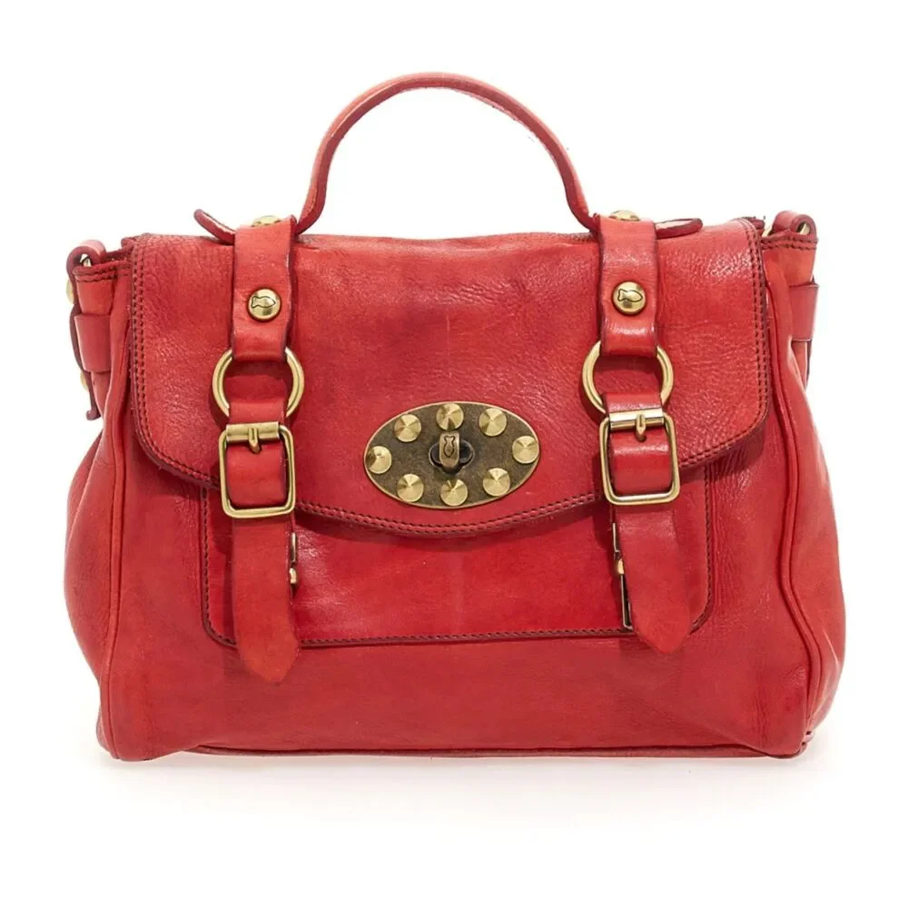 Campomaggi DIONE purse  Medium briefcase 'Dione' in red leather